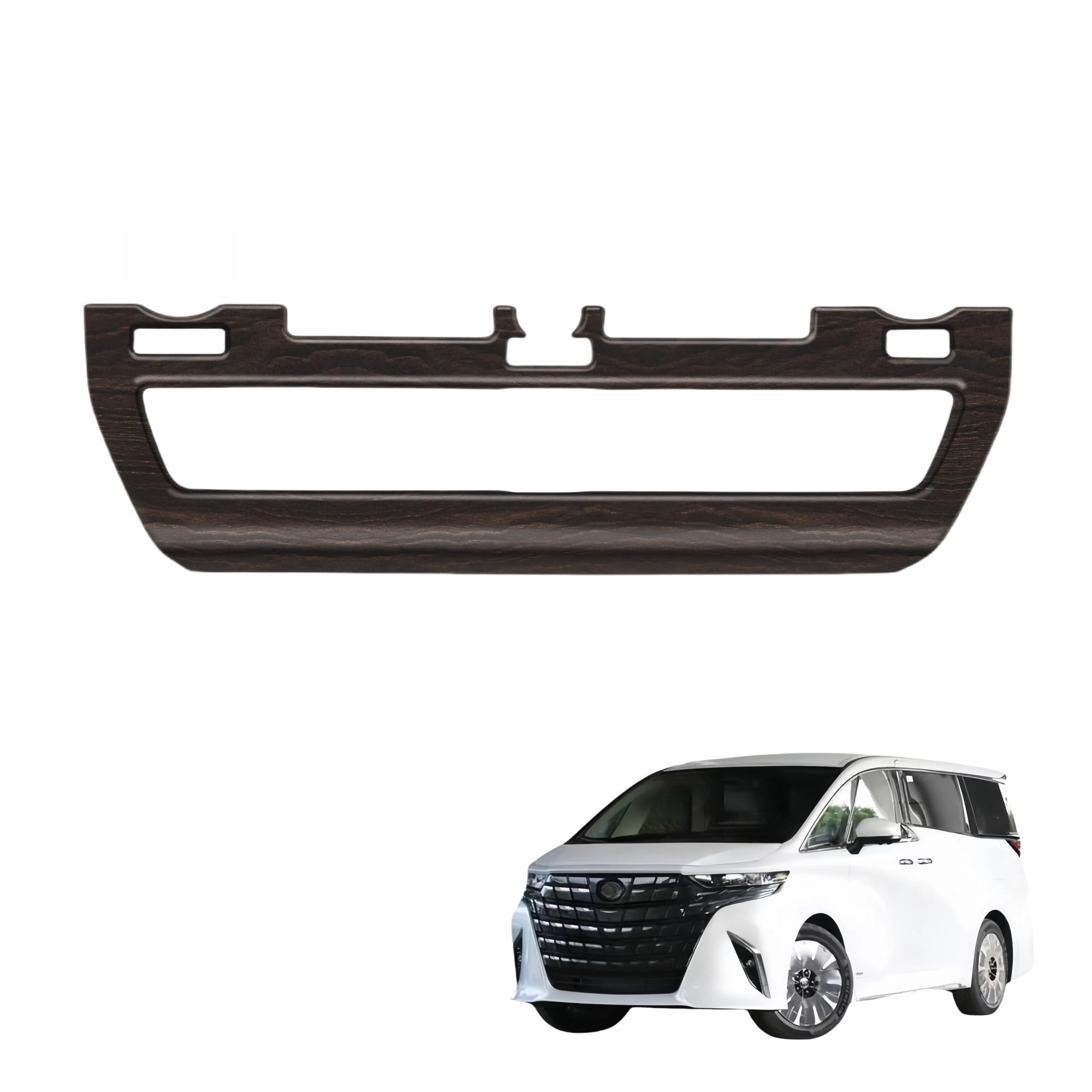

Kylorune Center Console Air Conditioner Vent Panel Cover Garnish for the New a Dedicated Interior Item Wood Alphard/Vellfire (40 Series), (Matte