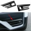 Carbon Fiber 2X Front Fog Lamp Light Cover Trim For Honda CR-V CRV 2020-2022