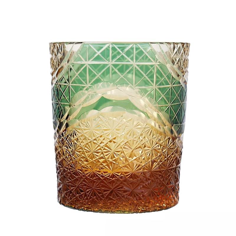 Edo Kiriko Hand-Carved Crystal Whiskey Glass