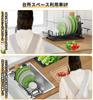 ZHIHUAYUN Dish Dish Drainer Over the Adjustable Dish For Single Dish Chopstick Dish Drying Rack Dish Drainer Black Drainer, 3-way, Expandable, Rack,