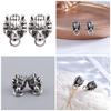 Gothic Wolf Head Earrings Animal Ear Studs Halloween Earrings Stud Earrings