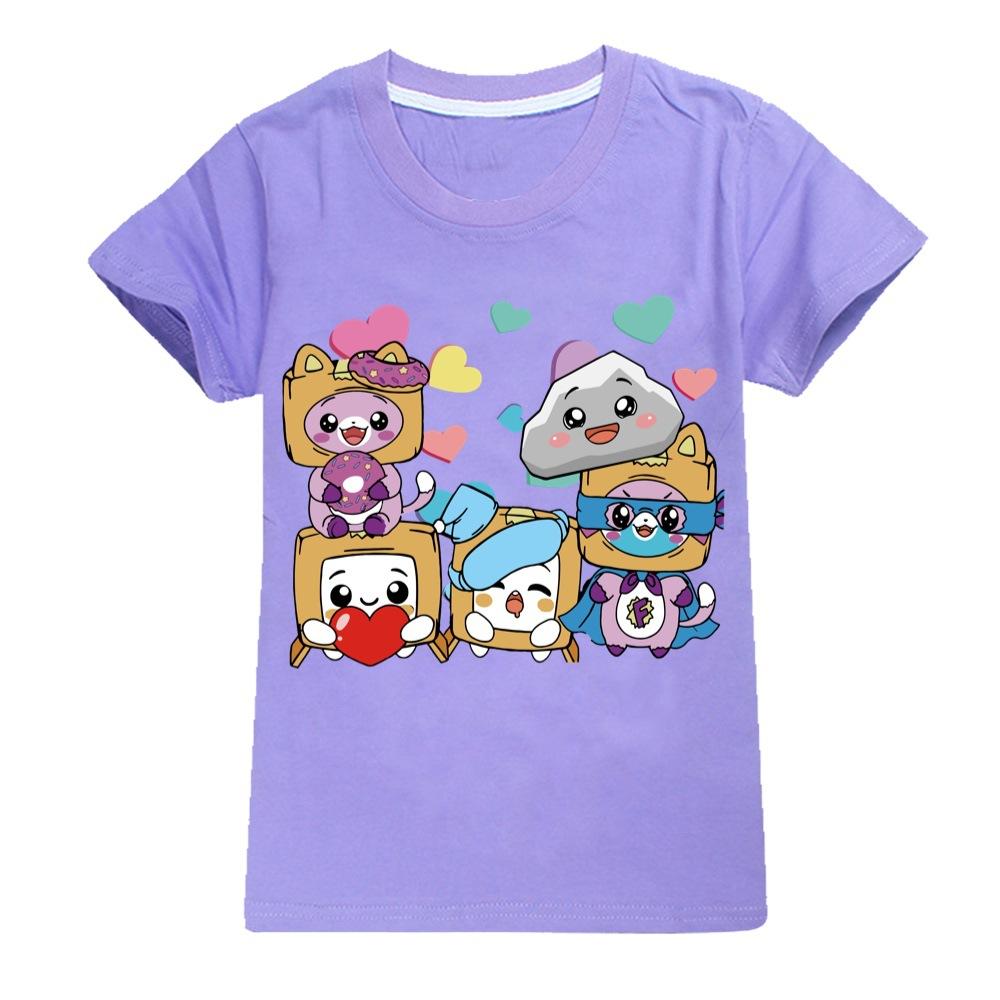 Children's Short Sleeve T-Shirt Girls Casual Comfort Top Daily Cute Print T-Shirts Girls