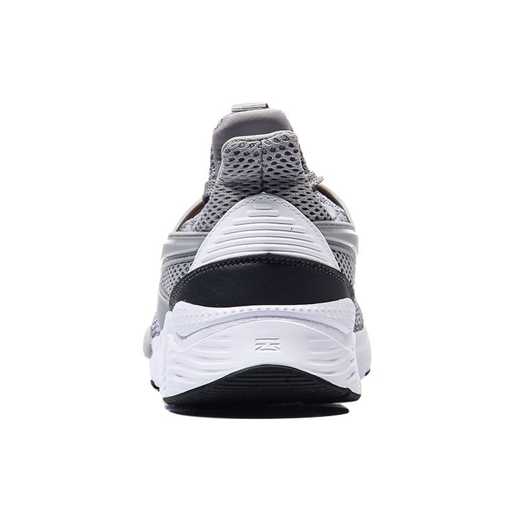 Li Ning Exceed One-Piece Knitted Cloud Cushioning Sports Shoes Unisex Sneakers Gray White AGCM033-3