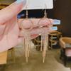 Elegant 2025 Luxury Pearl Tassel Earrings - Trendy Long Studs for Women