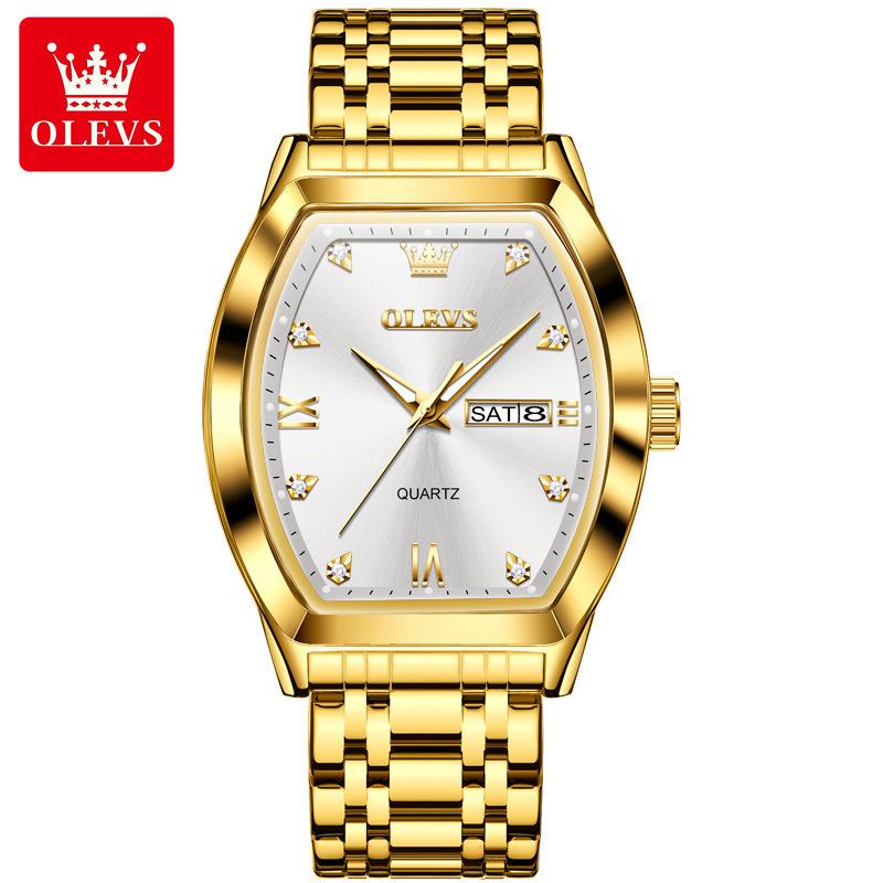 

Oulishi Tonneau-Shaped Quartz Business Watch - Genuine Square Men s Timepiece