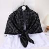 Ethnic Style 110 Cashew Nut Printing Square Scarf Versatile Headscarf Sunscreen Silk Scarf Women'S Literary And Retro