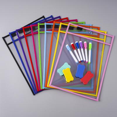 5 fundas para carpetas de 25,5 x 35,5 cm, para colgar y guardar toallitas húmedas transparentes de PET.