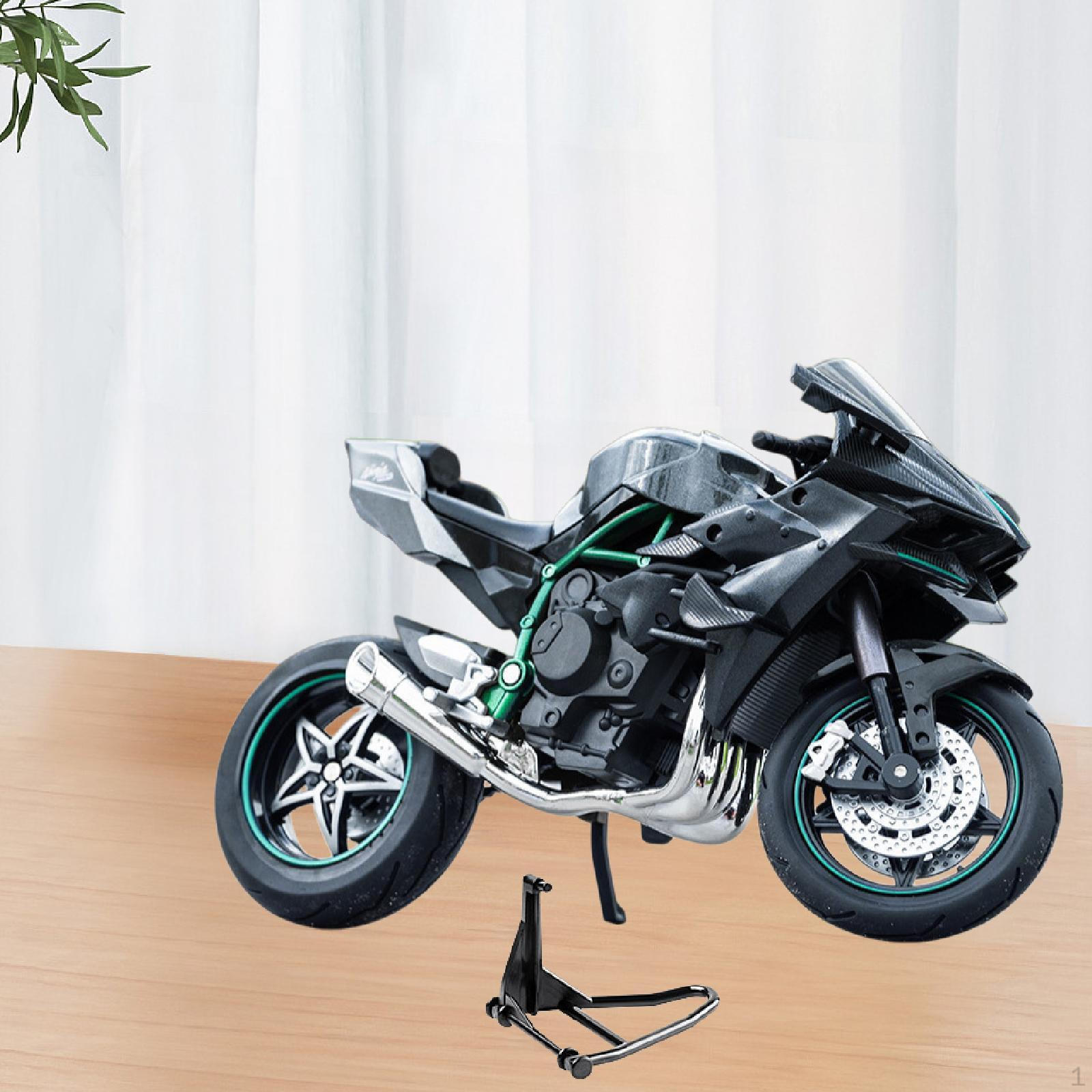 

Масштаб 1/10 Модель мотоцикла Игрушечный мотоцикл Украшение Творческое моделирование со звуком и светом для Gray