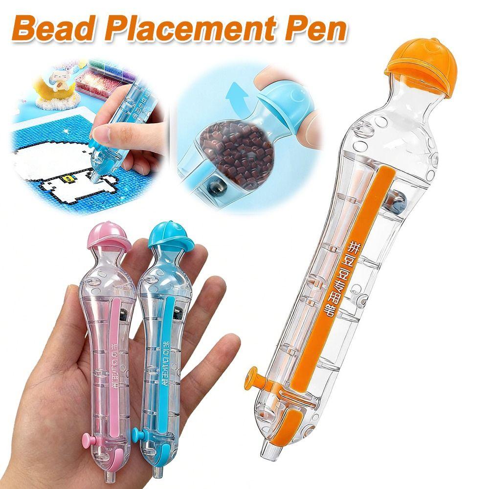 2.6mm Tip Bead Placement Pen Automatic Press Ergonomic Grip Bead Positioning Pen DIY Beads Craft Projects Crafts Maker