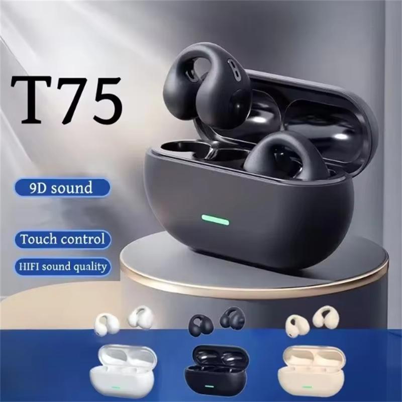 T75 TWS Touch Control Wireless Headphones Bluetooth Earphones Sport Earbuds Music Headset For Phones