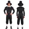 Halloween Costumes Robin Hood Archer Black Magician Stage Costume