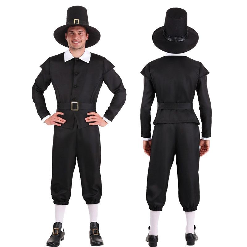 Halloween Costumes Robin Hood Archer Black Magician Stage Costume