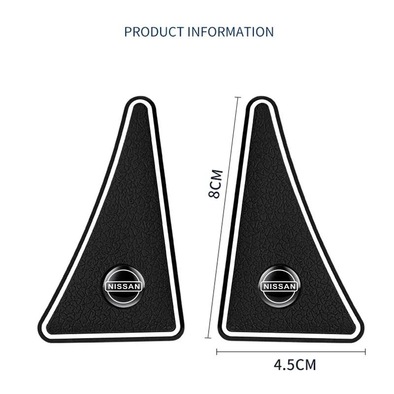 2pcs Car Door Protector Anti-collision Strip Sticker Corner Cover For Nissan X-trail Almera Qashqai Tiida Auto Accessories