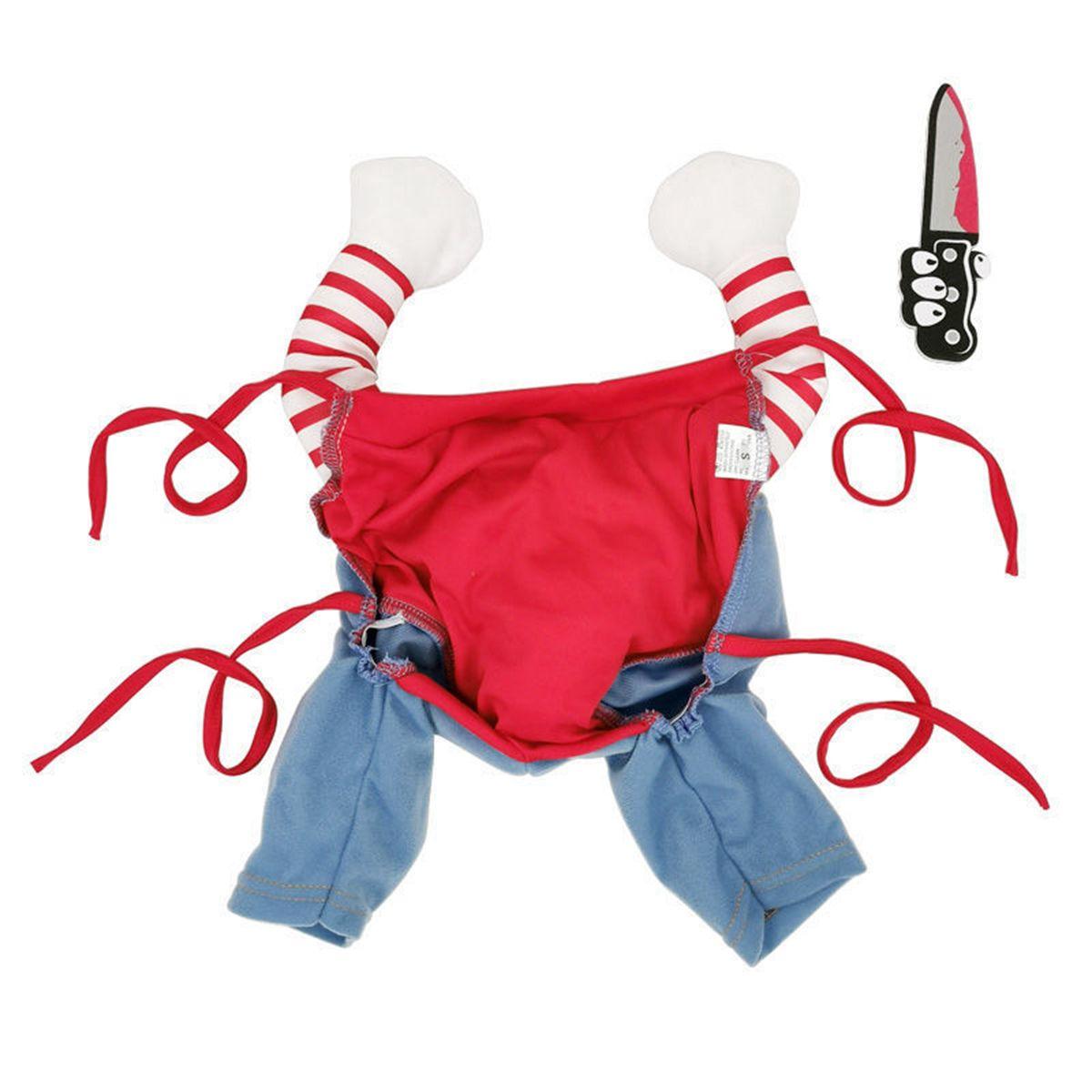

Party Funny Dressing Up Dog Costume Deadly Doll Suit Pet Clothes Halloween Cosplay XL