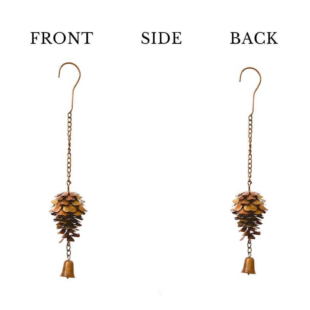 Pinecone Shaped Rain Chain Metal Rain Chain Gutter Rain Chain Downpipe Outdoor Rain Catcher Decorate Pine Cones Rain Chain