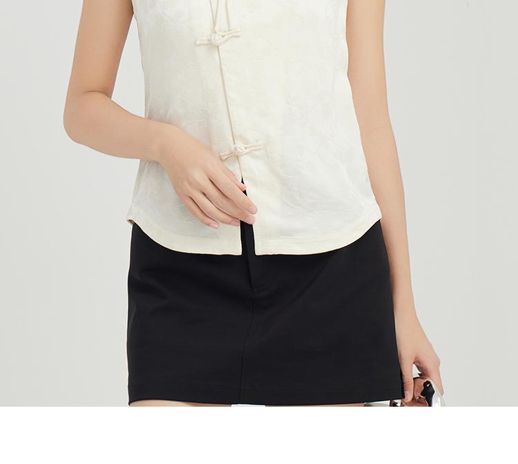 New Chinese Style Women's Temperament Slimming Sleeveless Shirt