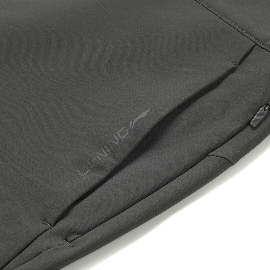 Li Ning Fitness Series Logo Stitching Straight Leg Casual Pants Men Bottoms AYKW361-7