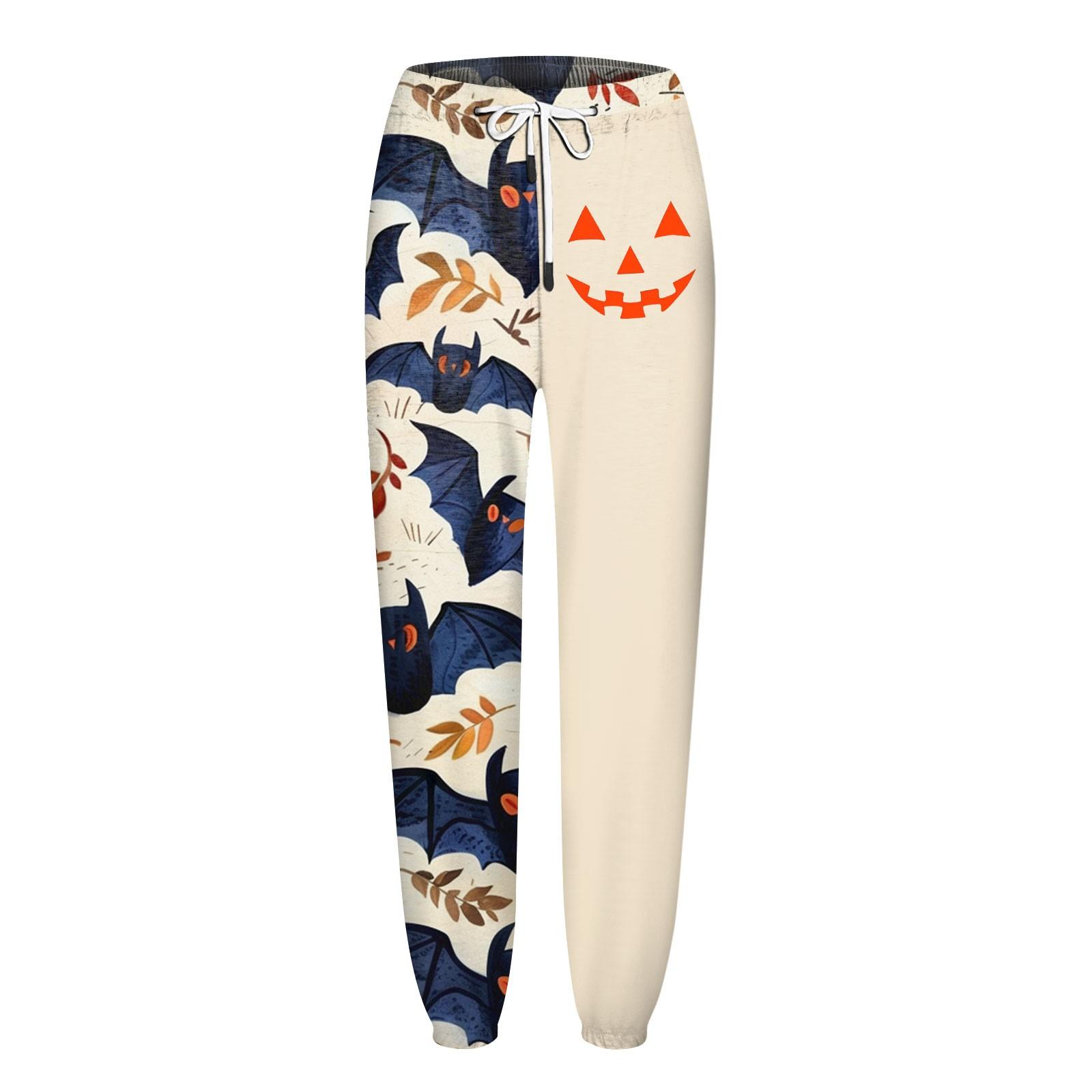 Женские повседневные модные спортивные штаны с принтом на Хэллоуин — фото 5