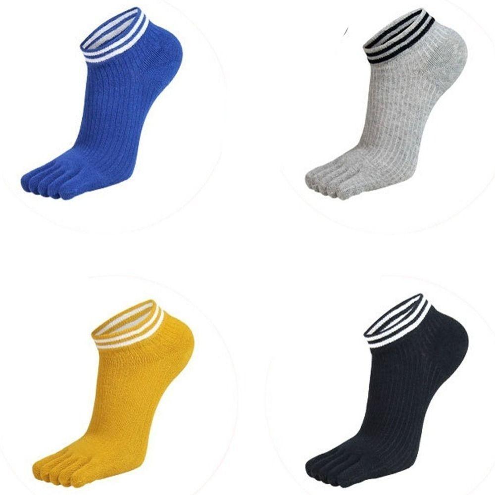 

Cotton Five Toe Socks Hiking Running Toe Socks New No Show Ankle Socks синій