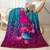 Trolls World Tour Blanket Soft Warm Cozy Suitable for Chair Bed Livingroom for All Seasons Modern Ideal Gift For Birthday Valentine'S Day