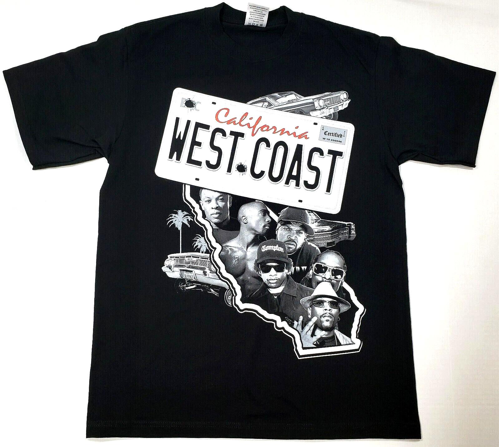 West Coast Hip Hop Cali T-Shirt XL