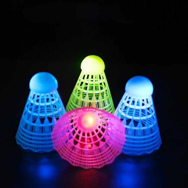 3Pcs Luminously Badminton Nylon Outdoor Windproof Badminton Wear Resistant LED Badminton Outdoor Game Accessories