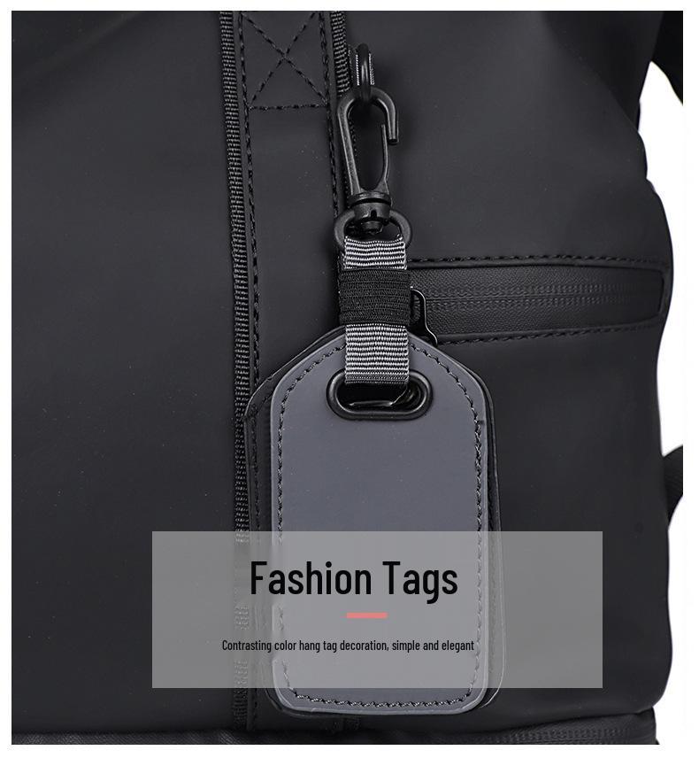 Unisex Large Capacity Fitness Bag with Wet-Dry Separation for Sports and Travel
