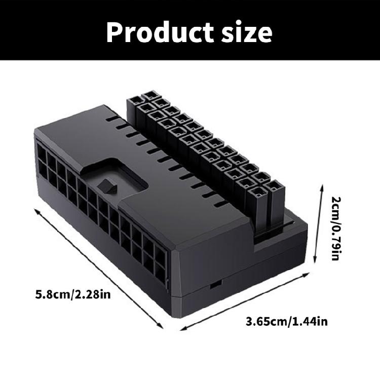Computer Motherboards 24Pin Power Adapter, Vertical Connection For Synchronized ARGB Lighting Connection