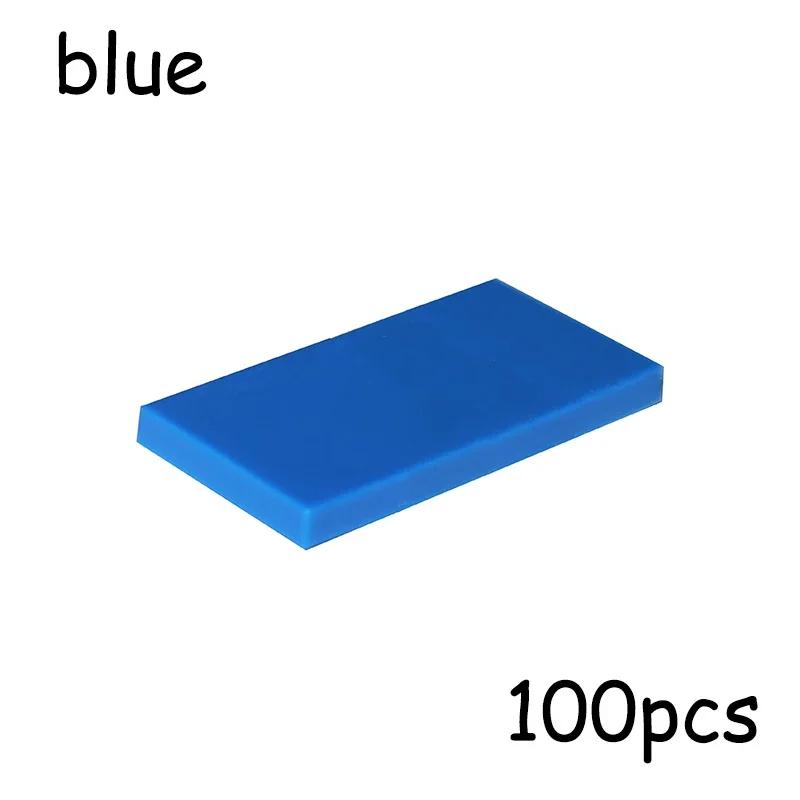 100 DB MOC Összeszerelhető Alkatrész 87079 Méretű Sima Csempe Sima 2*4 Építőkockák DIY Oktatási Kreatív Játék 2x4 Kockák