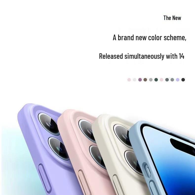 Liquid Silicone Case for iPhone 15 Pro Max with Full Lens Coverage