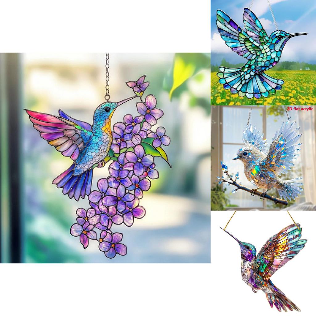 Niedliche Vogel Acryl Wanddekoration für Wohnzimmer und Garten Festliche Deko Geschenk