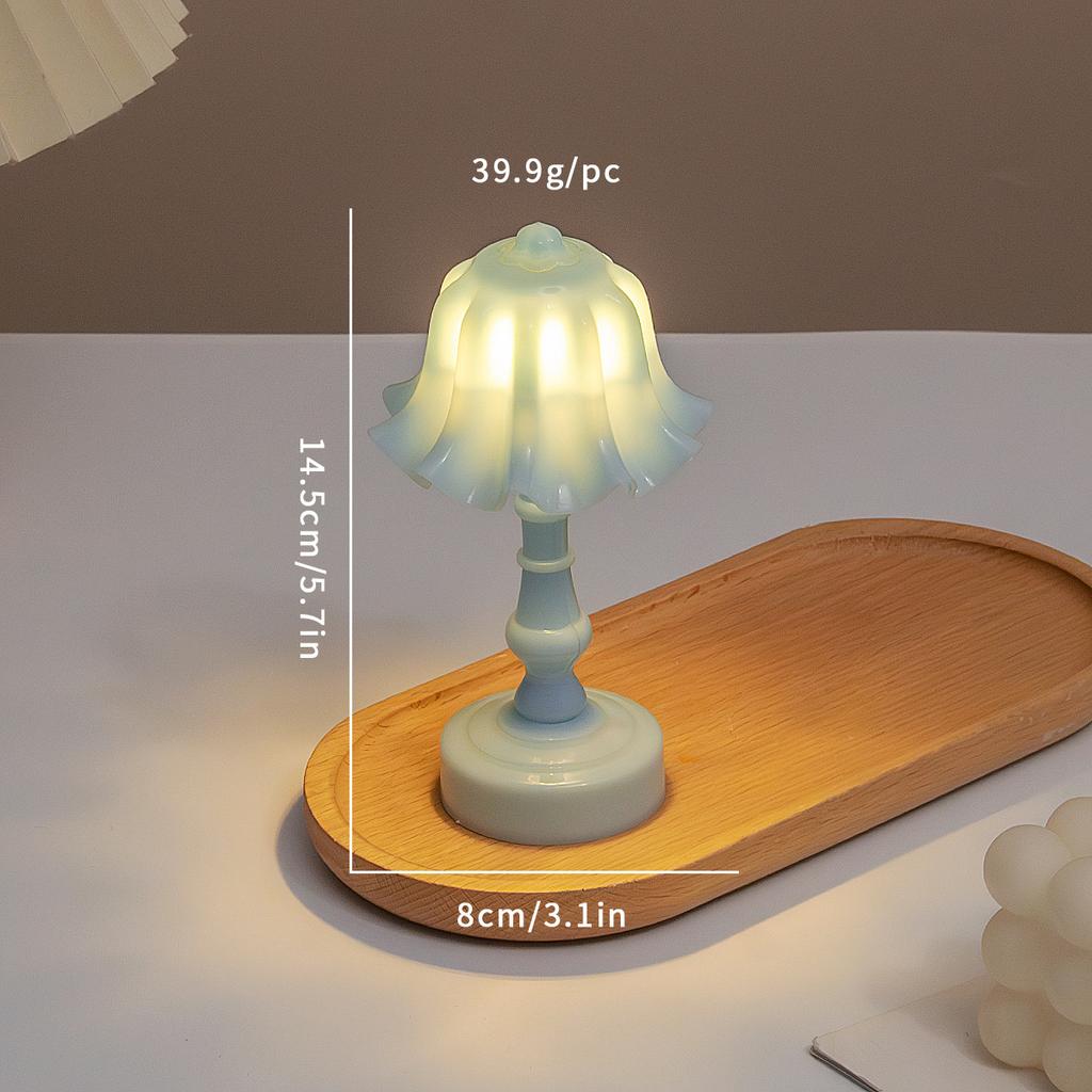 Ins Retro Nightstand Lamp for Bedroom Dorm Desktop Decor Creative Sleep Light Gift for Women Birthday Present