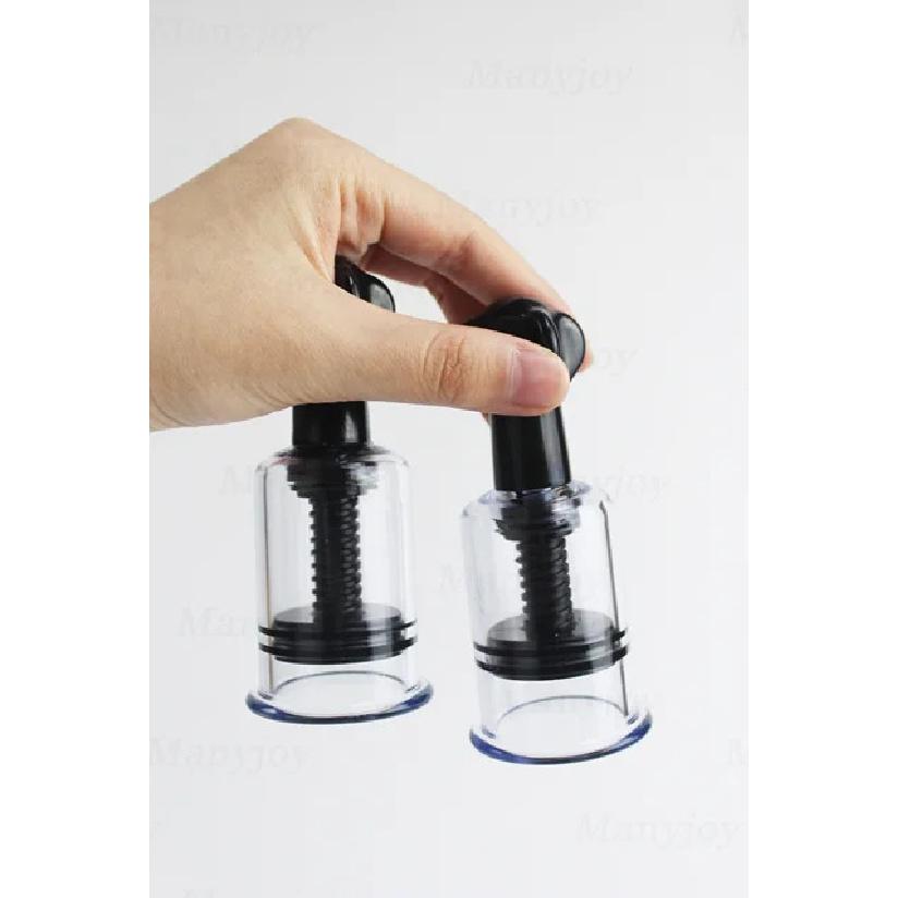 1 Pair Nipple Enlargement Sucker Suction Cupping Vacuum No Pump Body Therapy BDSM Adult Game Sex Toys for Women