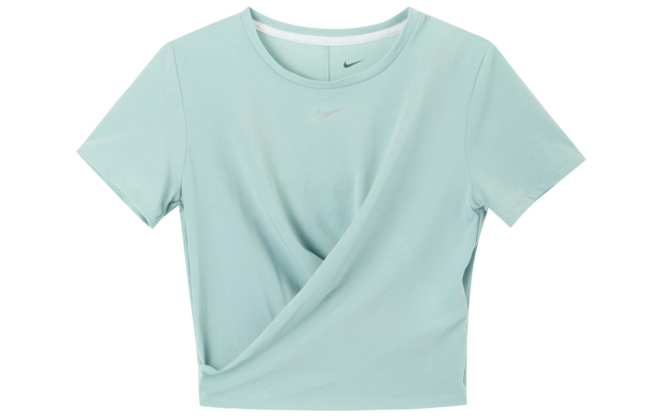 Nike Crop Tops Women s Mineral Crew Neck Moderate DD4922-309 S