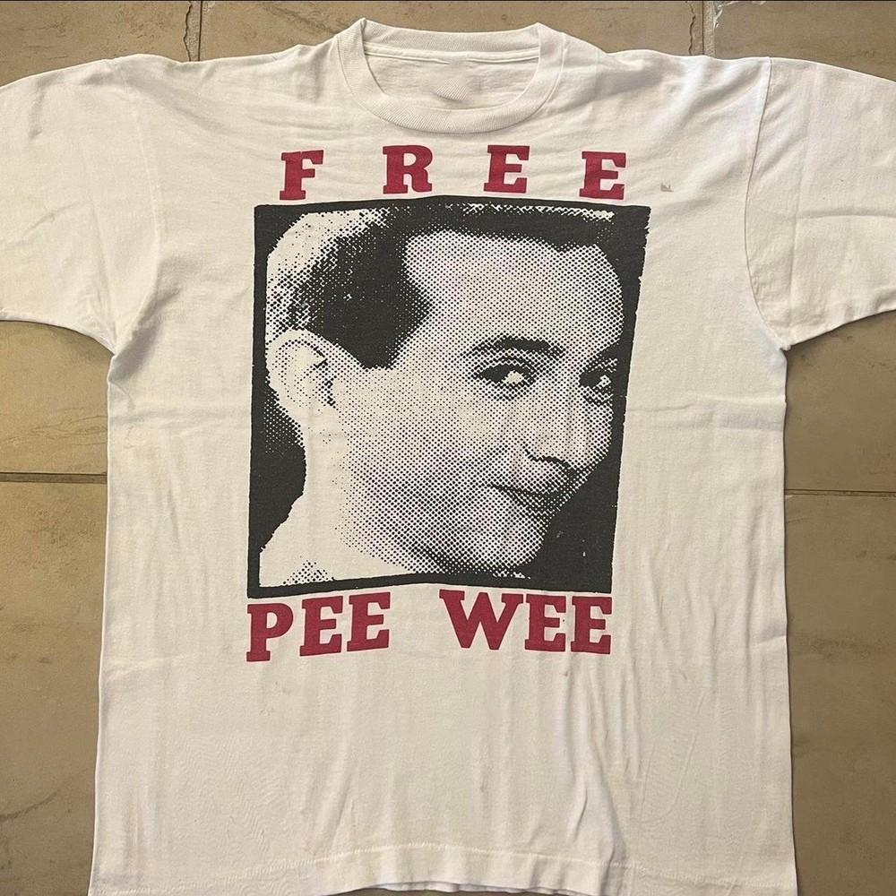Pee Wee Herman Free Pee Wee White Unisex Shirt Adult Tee 16D245 Unisex T-Shirt M