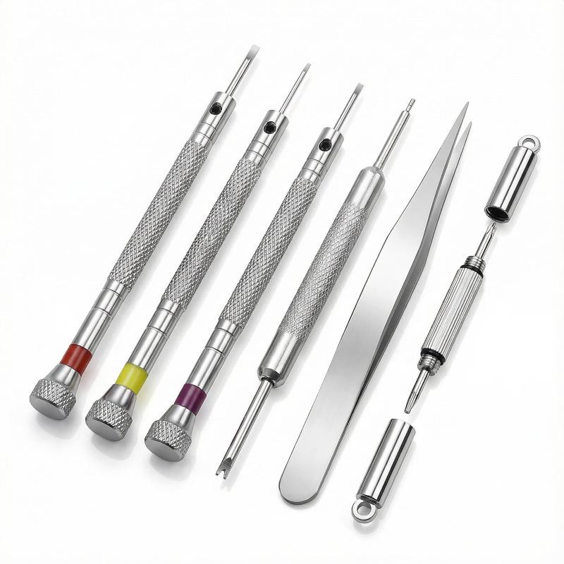 Многофункциональный набор инструментов для ремонта часов: Набор отверток и пинцетов