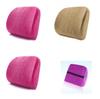Memory Foam Lumbar Support Pillow With Plush Cover For Office Chair And Bed
