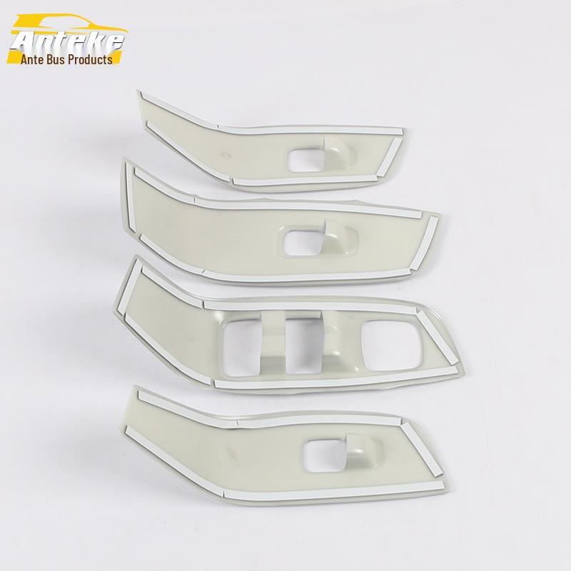 19 RX5MAX Autotür Fensterheberknopf Dekorative Aufkleber – Glasschalter Leuchtring Armlehne