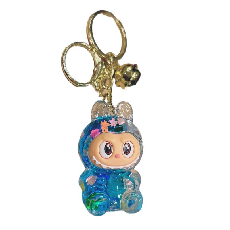 Cartoon Oil Keychain Cute Bunny Bag Small Pendant Internet Celebrity Quicksand Keychain