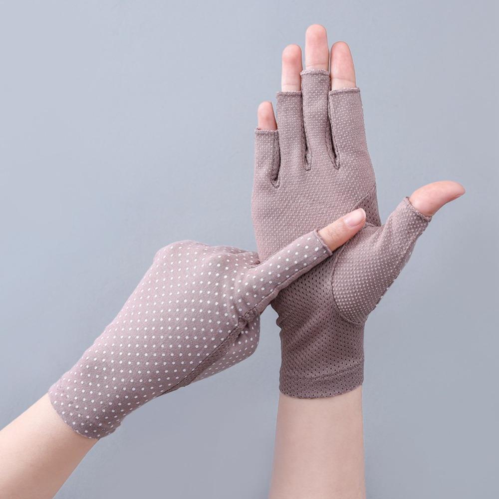 UV Protection Sunscreen Gloves Summer Anti-UV Mittens Fashion Sun Protection Gloves  Women Girls