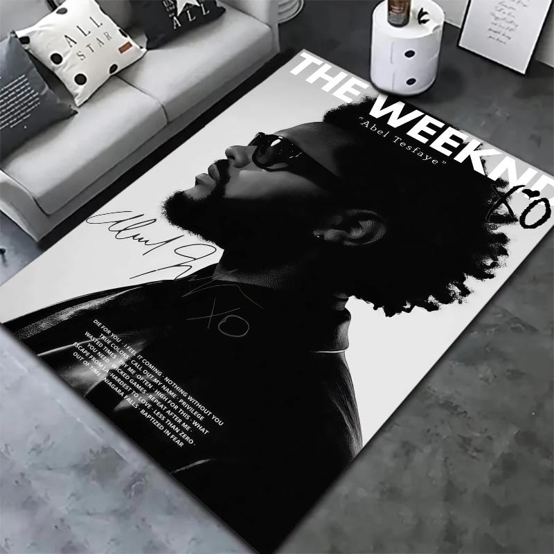 Weeknd Carpet Rug for Living Room Bedroom Home Sofa Decoration,Kids play Nonslip Floor Mat