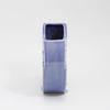 Fukubeya Kutani Ware Qinghai Wave Pattern Mosquito Coil Holder Double Used As a Vase Japanese Modern Ceramic Interior (Purple)