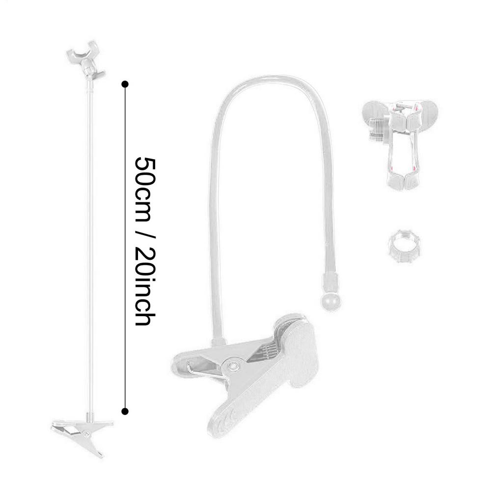 Universal Bedside Phone Holder Bedside Phone Holder Mount Stable Cellphone Bracket Clamp Stand with Easy Adjustment for Table белый