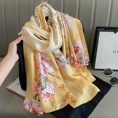Scarfs for Women Lightweight Fashion Scarves Print Floral Pattern Scarf Shawl Wraps