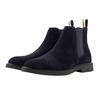 Mens Embossed Suede Stitch Detail Chelsea Boots
