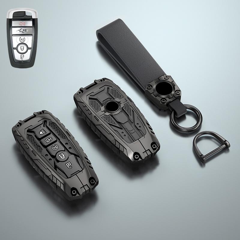 Zinc Alloy Car Key Case Cover Shell for Ford Mondeo Explorer Edge Expedition Fusion Mustang Focus C-Max S-Max Everest for Lincol