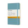 Moleskine Classic Notebook Soft Cover Ruled Pocket Leaf Blue QP611B35