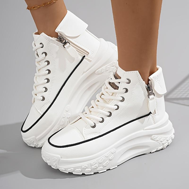 Women s Ankle Boots Casual Zipper Shoes with Round Toe Flat Heel Solid Color PVC Sole Mesh Inner Microfiber Upper All-Season 35 2363₽