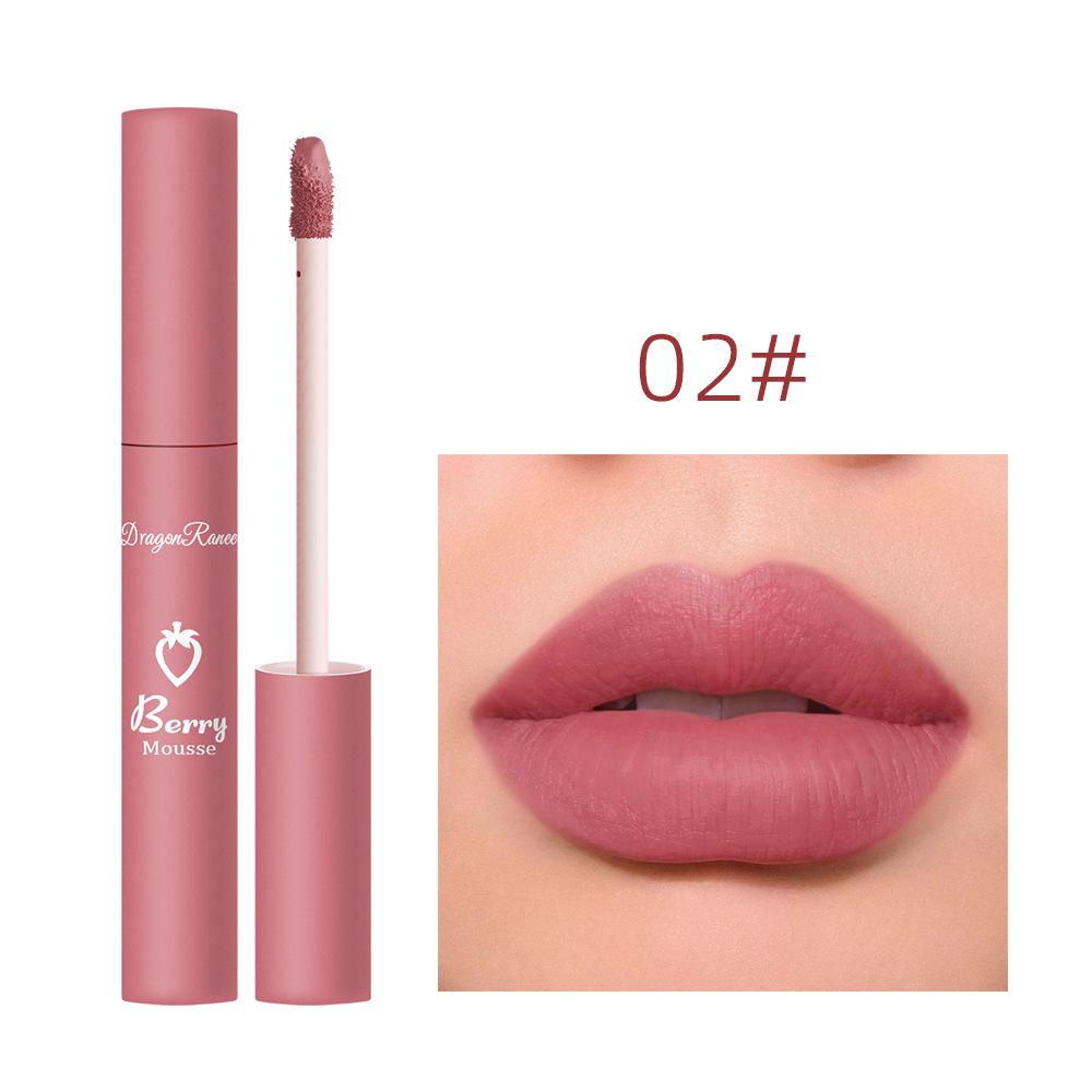 12 barev Nude Matte Lesk na rty Dlouhotrvající sametová rtěnka Vodotěsná Neblednoucí Nepřilnavé Kelímkové rtěnky Dámské make-upy Kosmetické