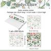 Sunshine Glass Sticker Colorful Rose Flower Vine Electrostatic Sticker Double-sided Printing Visual Window Sticker No Glue